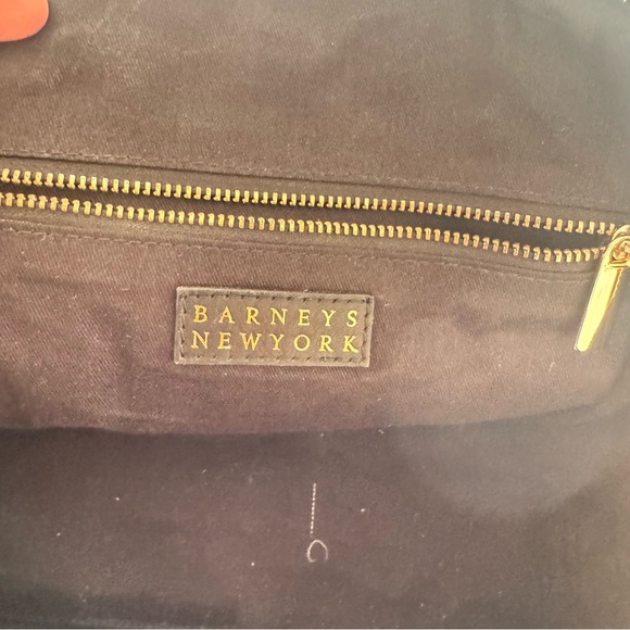 BARNEYS NEW YORK Leather Bowler Bag - Picture 4 of 7